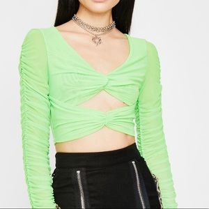 Dolls kill green top